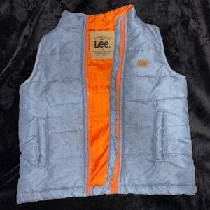 Lee Vibrant Blue Vest with Orange Interior